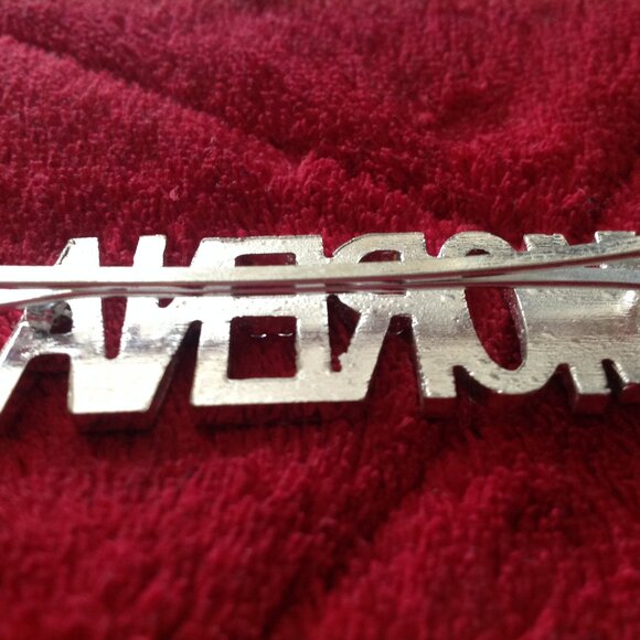 Pave` Rhinestone Hair Clip/Barrette Personalized with the Name "Morena' - Picture 3 of 3